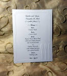 Menu Embossed And Personalized