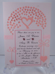 Pink Hearts Die Cut Ribbon And Pearls