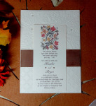 Fall Embossed And Embellished Leaf Swirl